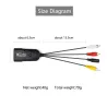 Mini convertisseur HDMI vers AV - câble adaptateur - pour moniteur L/R Vidéo HDMI2AV HD - NTSC PAL