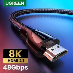 Ugreen - HDMI 2.1-Kabel - 8K/60Hz / 4K/120Hz - 48Gbps - HDR10 / HDCP2.2