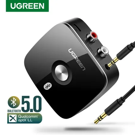 UGREEN - Bluetooth 5.0 RCA-mottaker - aptX LL 3,5 mm jack - Aux - trådløs adapter