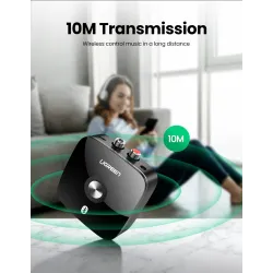 UGREEN - Bluetooth 5.0 RCA-mottaker - aptX LL 3,5 mm jack - Aux - trådløs adapter