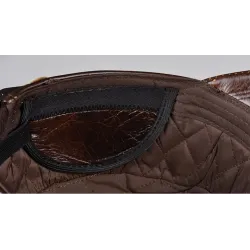 Platte baseballcap - met oorkleppen - echt leerHoeden & Petten