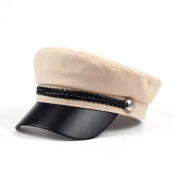 Berretto alla moda con visiera - stile militare/capitano - unisex