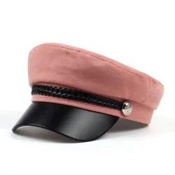 Fasjonabel caps med visir - militær-/kapteinstil - unisex