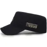 Fasjonabel flat cap - militær stil - femspisset stjerne - US Air Force-bokstaver