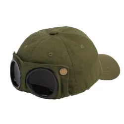 Sombreros & gorrasGorra de béisbol de algodón - con gafas - ajustable - unisex - estilo piloto
