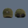 Baseballcaps i bomull - med briller - justerbar - unisex - pilotstil