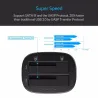 ORICO 2,5 - Estação de ancoragem de disco rígido de 3,5 polegadas USB 3 - HDD de compartimento duplo - Disco rígido SSD
