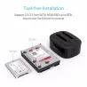 Unidades de disco duroDock para hard disk esterno ORICO 25 35 inch Docking Station USB 3 - Dual-bay HDD - SSD Hard Drive