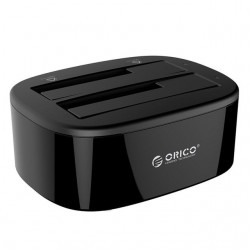 ORICO 2,5 - 3,5 tommers harddiskdokkingstasjon USB 3 - Dual-bay HDD - SSD-harddisk