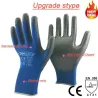 Arbejdsbeskyttelseshandsker - fleksible - nylon / polyester - 12 par