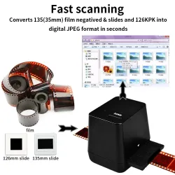 CámaraEscáner de película negativa - convertidor de película digital - 17,9 megapíxeles