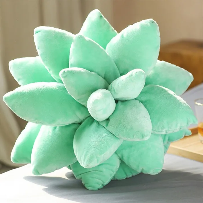Decoratief pluche kussen - succulente cactusplantKussens