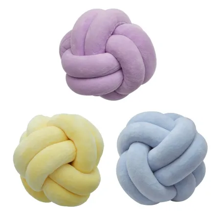 Knutekuleformet pute - nordisk stil - 18cm