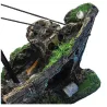 Bateau de pêche en résine - bateau coulé - décoration d'aquarium