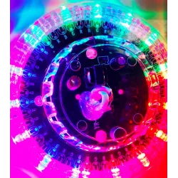 Solsikke LED disco lys - lyd aktiveret