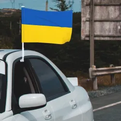 Ukrainas flagg - bildekorasjon - 4 stk