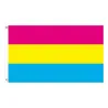 Bannière suspendue - drapeau - LGBT / transgenre / pansexuel / progrès / PRIDE / arc-en-ciel