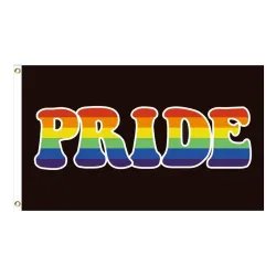 Hängande banderoll - flagga - HBT / transpersoner / pansexuell / framsteg / PRIDE / regnbåge