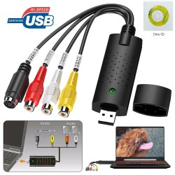 EasyCap USB 2 - adaptador de vídeo com áudio - captura de vídeo - vídeo para usb