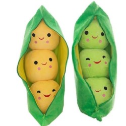 Pea shaped toy with balls - plush pencil case