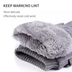 GuantesCálidos guantes de ante de invierno - con forro polar - función de pantalla táctil - unisex
