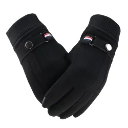 Varma vintermockahandskar - med fleece - pekskärmsfunktion - unisex
