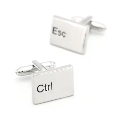 Clavier ESC & CTRL - boutons de manchette