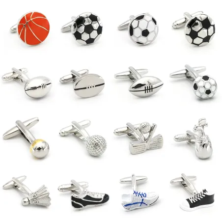 GemelosGemelos de moda - serie sport - rugby / golf / fútbol / tenis