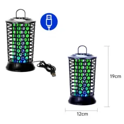 Control de insectosLámpara matamosquitos - trampa - luz nocturna eléctrica - USB - LED - UV