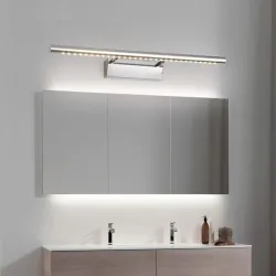 Moderne LED vegglampe - speillys - rustfritt stål