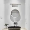 Modern LED vägglampa - spegelljus - rostfritt stål