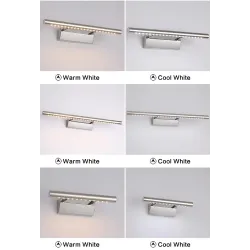 Applique murale LED moderne - lumière miroir - acier inoxydable