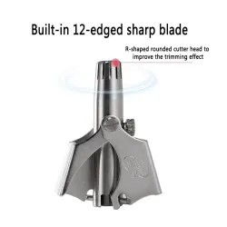 Rifinitore per naso - rasoio manuale - impermeabile - acciaio inox