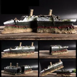 Resin Titanic model - akvarie dekoration