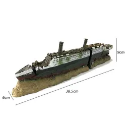 Resin Titanic modell - akvariedekorasjon
