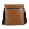 Vintage elegant skulder-/crossbody-veske - skinn
