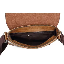 Vintage elegant axel-/crossbodyväska - läder