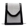Borsa a tracolla piccola alla moda - con strass / tracolla a catena