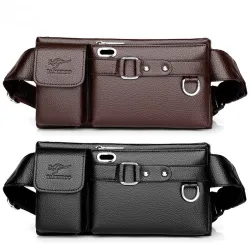 Bolsa multifuncional de ombro / cintura - uma carteira pequena - com zíperes / bolsos