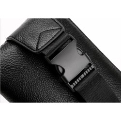Multifunksjonell skulder-/midjeveske - en liten lommebok - med glidelåser/lommer