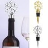 Tappo per bottiglia di vino - sottovuoto - in lega di zinco - a forma di fiocco di neve