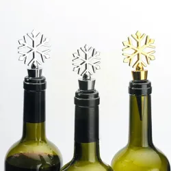 Vinflaskpropp - vakuum - zinklegering - snöflingaformad