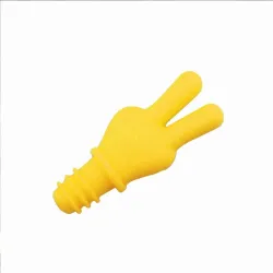 BarTapón de silicona para botella de vino - Victoria en forma de mano