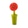 Vinflaskeprop - silikone - blomsterformet