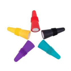 Silicone wine bottle stopper - leak proof - reusable