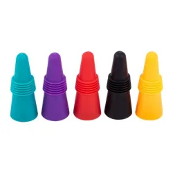 Silicone wine bottle stopper - leak proof - reusable