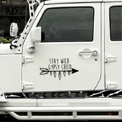 Adesivo in vinile per auto - multiuso - Stay Wild Gypsy Child