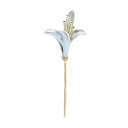 Broche élégante avec fleur de lys