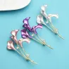 Broche élégante - Lys 3 fleurs - avec cristaux