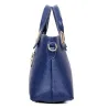 Modische Ledertaschen - große Handtasche / Umhängetasche / Clutch / Geldbörse - 4-teiliges Set
